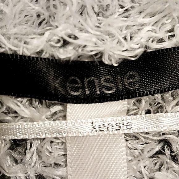 Kensie Fluffy Sweater Cardigan Jacket Sz XS Teddy Bear Eyelash Open Modern Boho - Picture 12 of 13